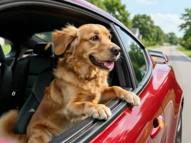 AI Pet Fast Car Video