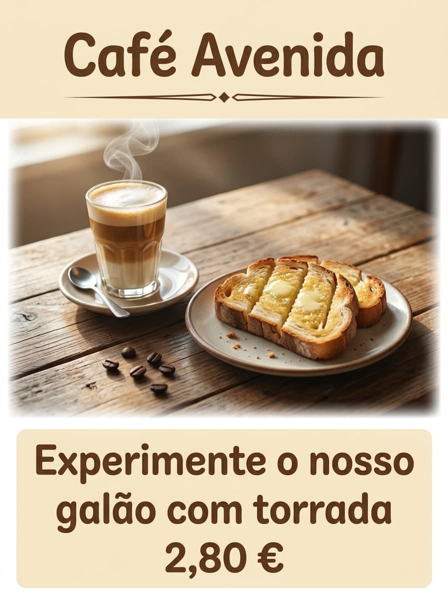 Novidade da cafeteria