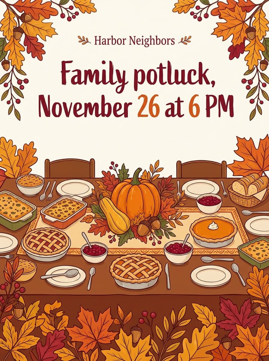 Thanksgiving Flyer Maker