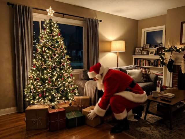 Santa Caught on Camera AI