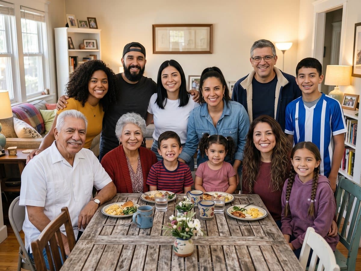 12 people around the table