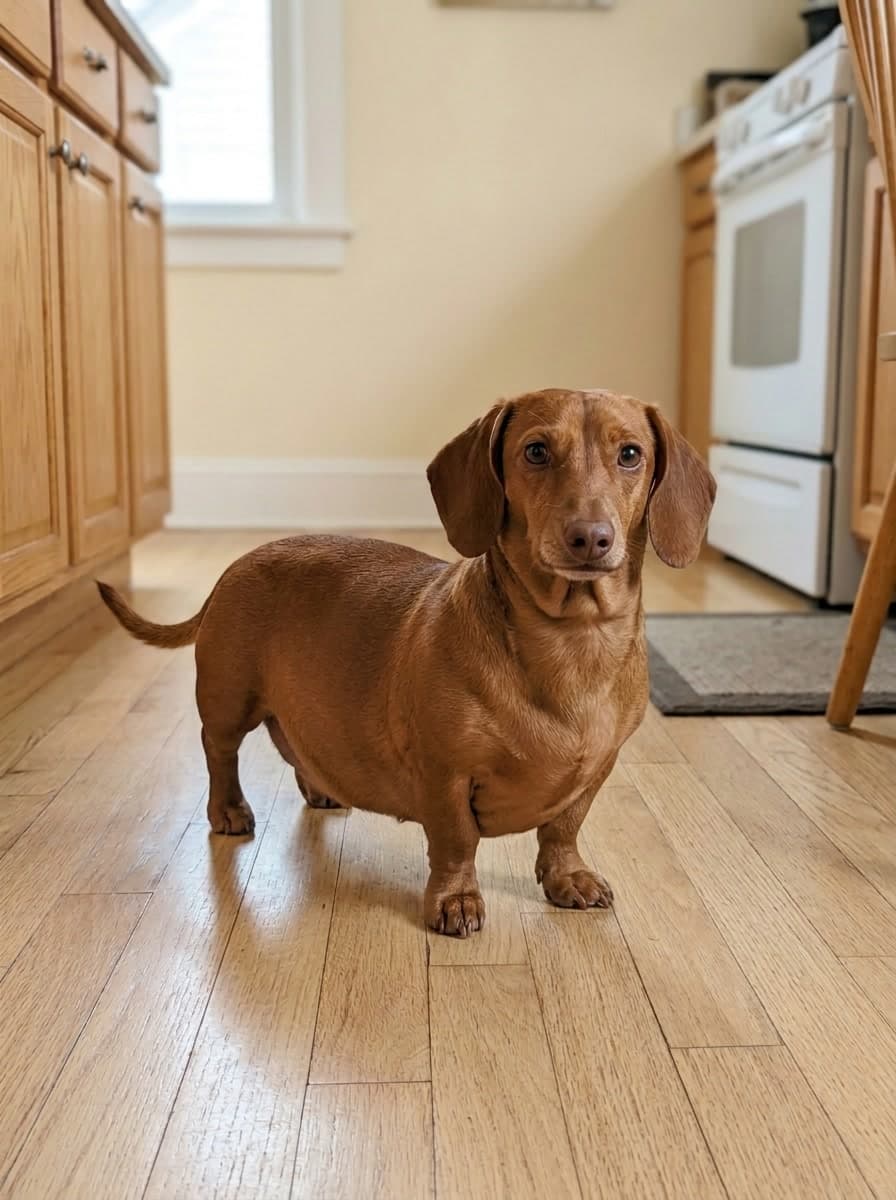 Chubby dachshund