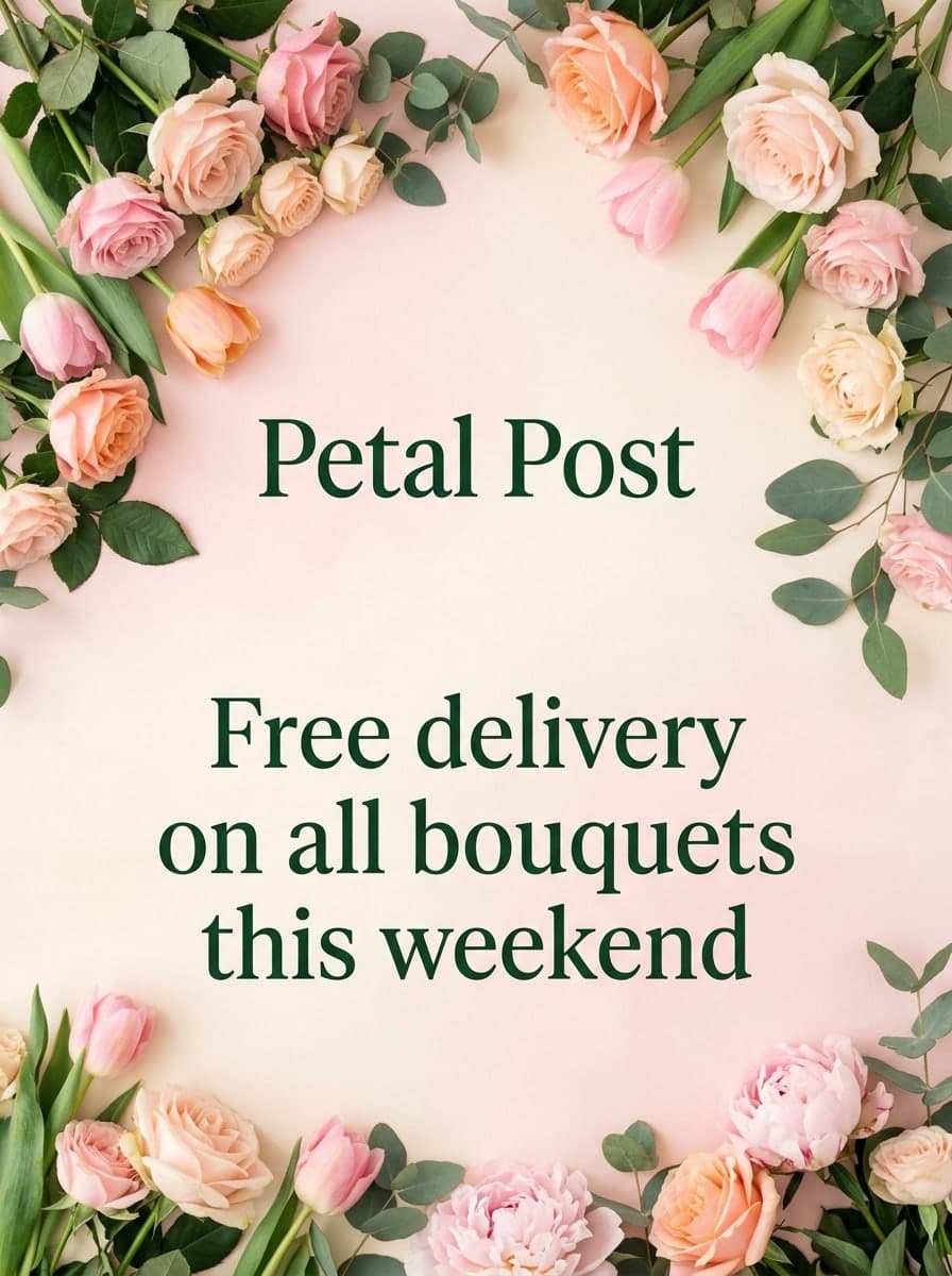Flower shop promotion