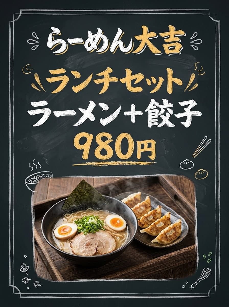 飲食店メニューボード
