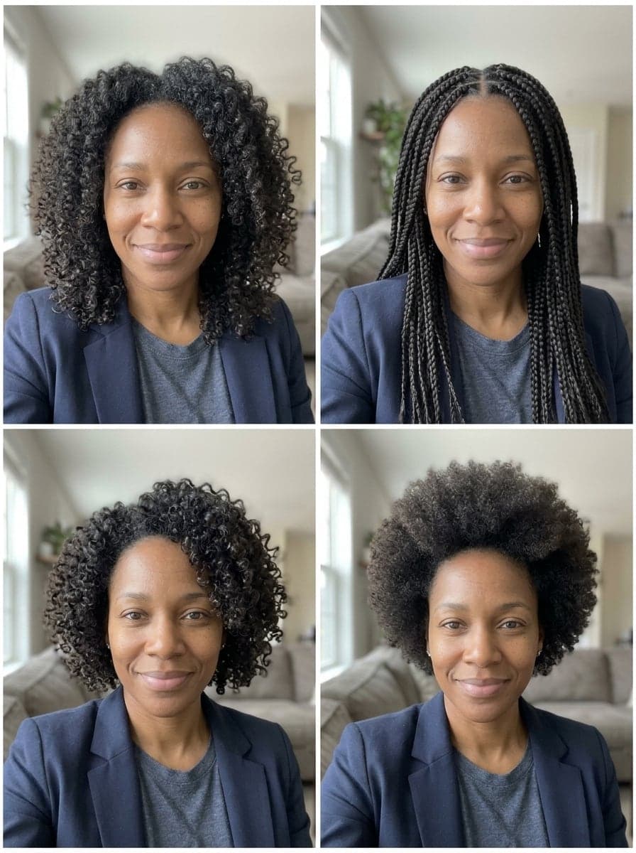 Women · 4 curly styles