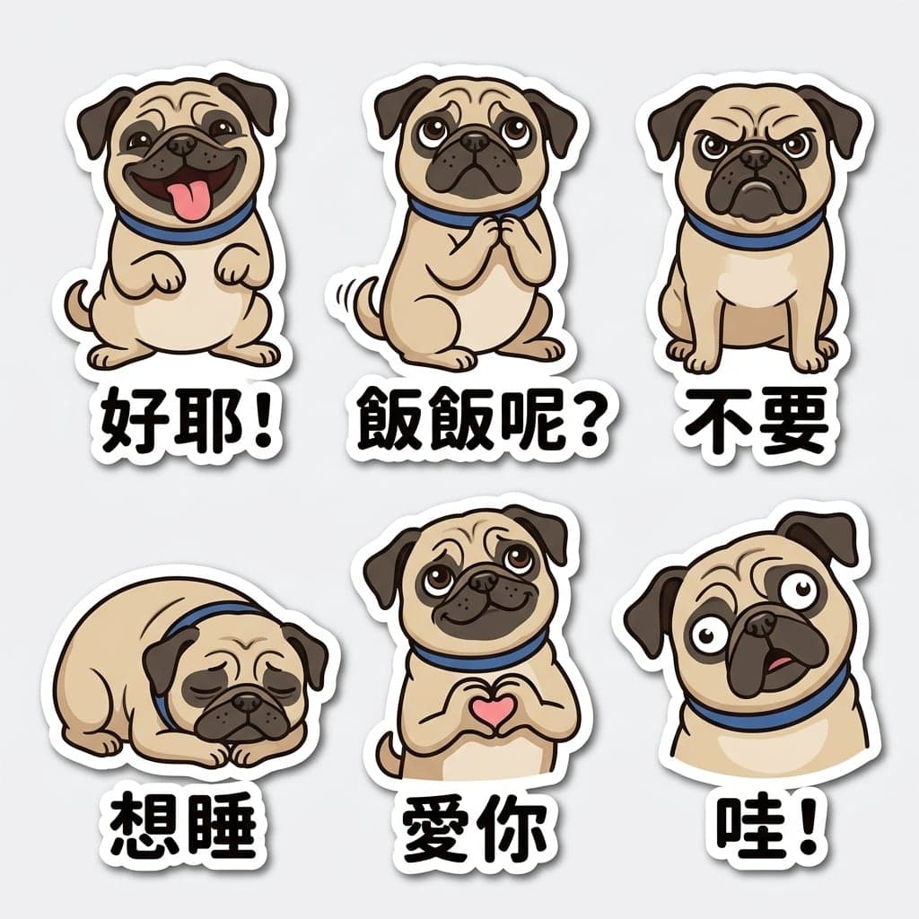 巴哥貼圖組
