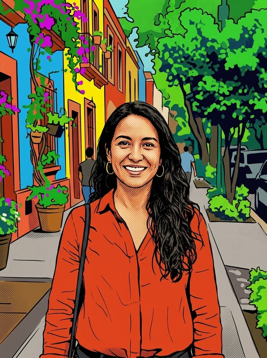 Street portrait as a pop art print