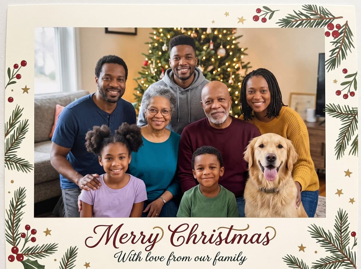 AI Family Christmas Card Maker