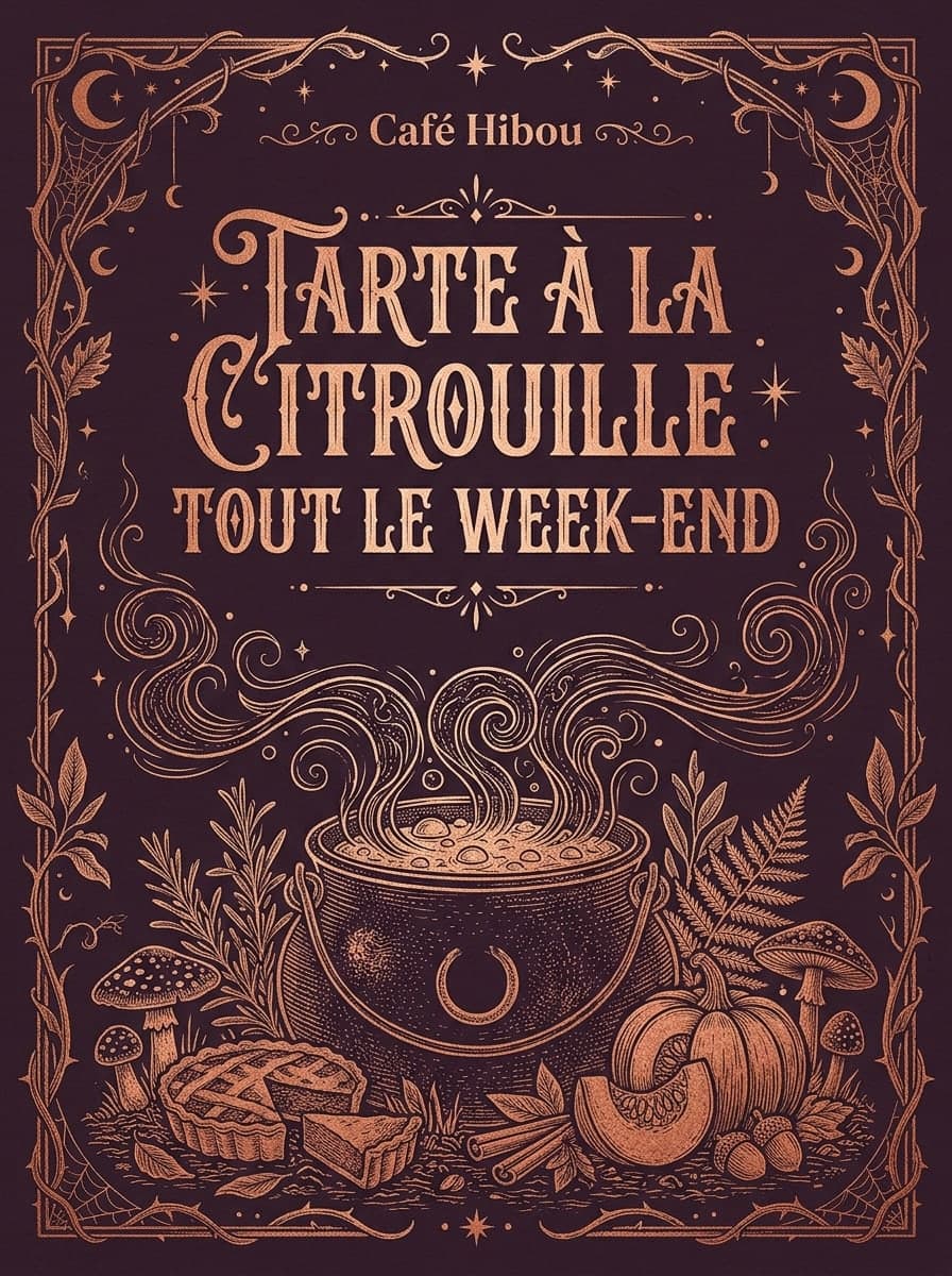 Spécial Halloween: « Café Hibou » · « Tarte à la citrouille tout le week-end »