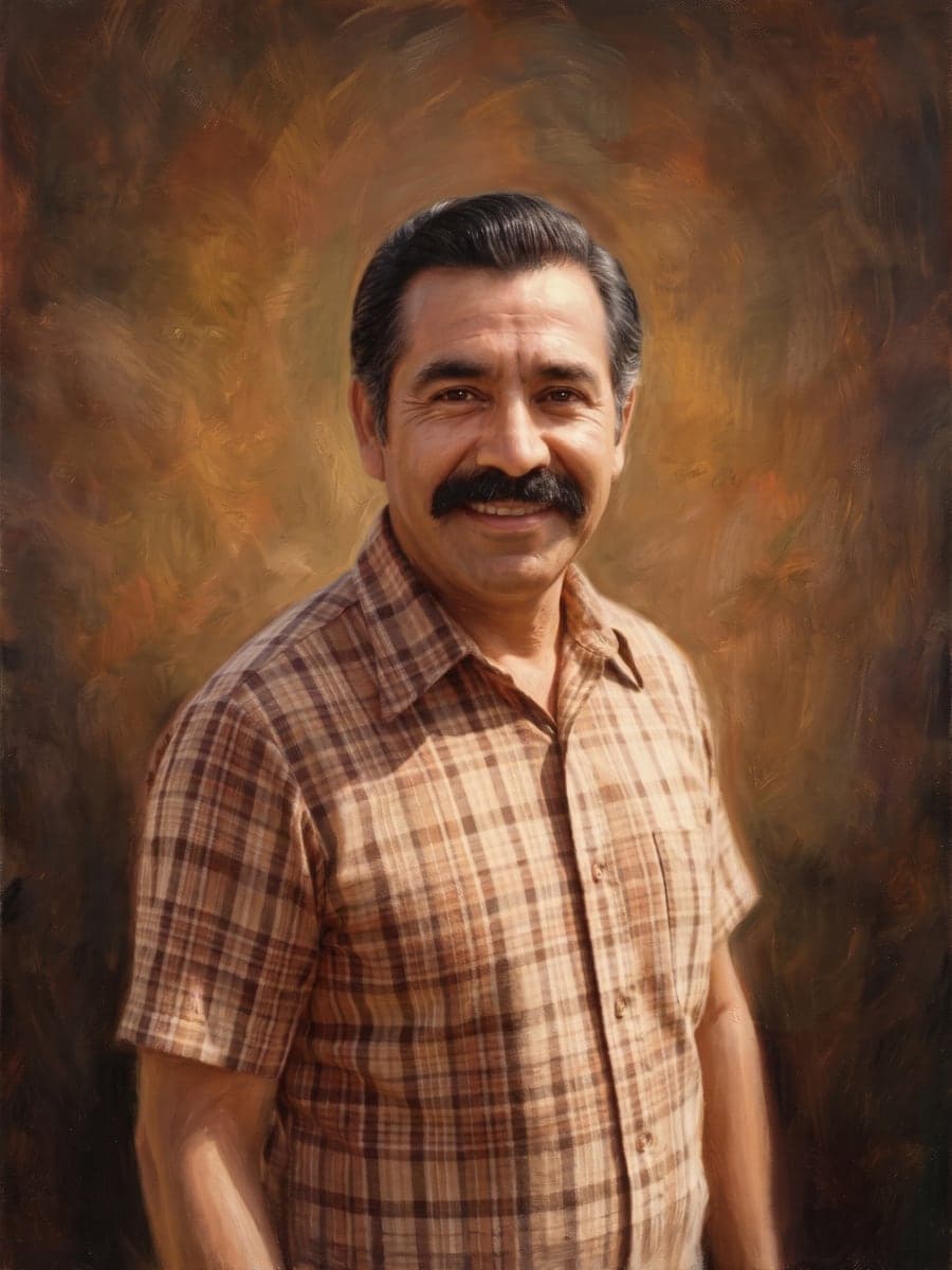 Grandpa from a faded 1970s print