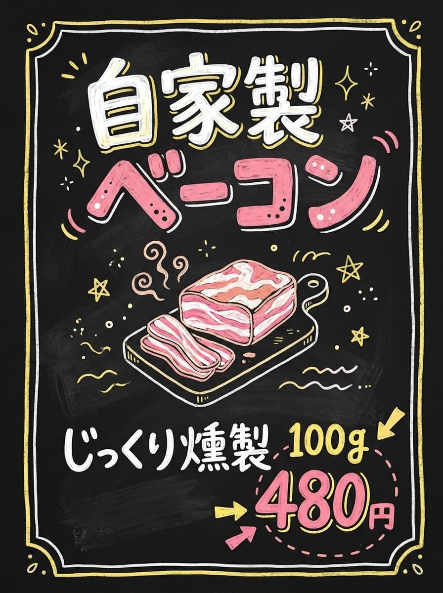 手書き黒板