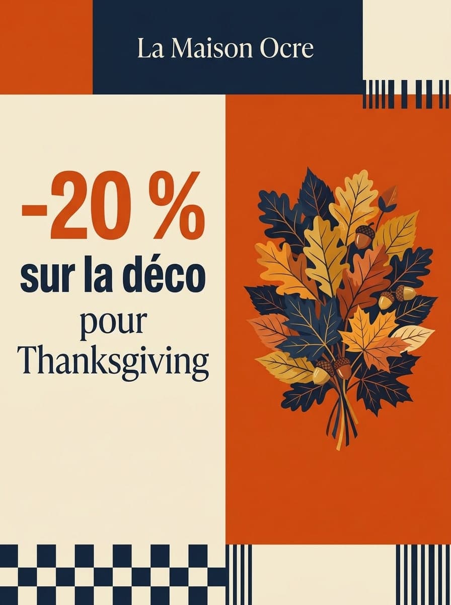 Promo Thanksgiving: « La Maison Ocre » · « -20 % sur la déco pour Thanksgiving »