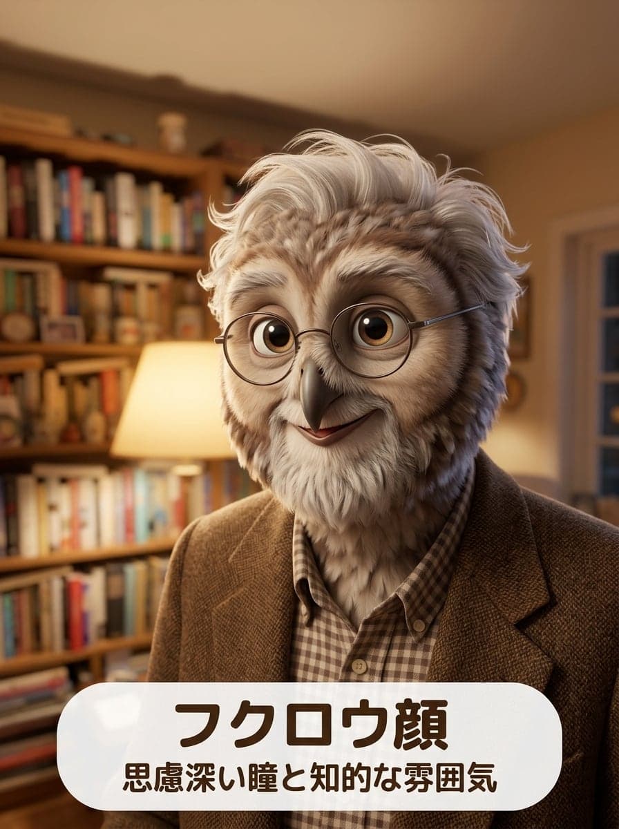 AI診断:フクロウ顔