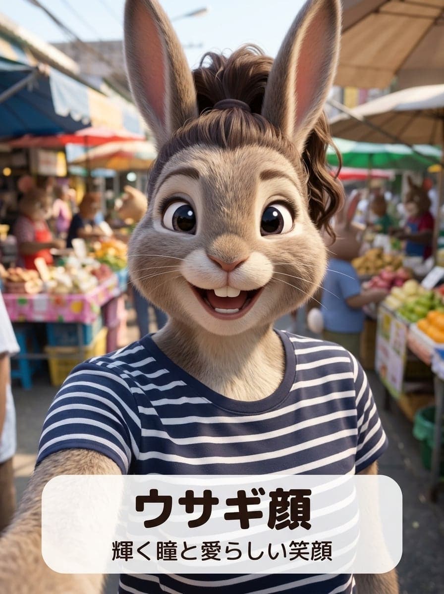 AI診断:ウサギ顔