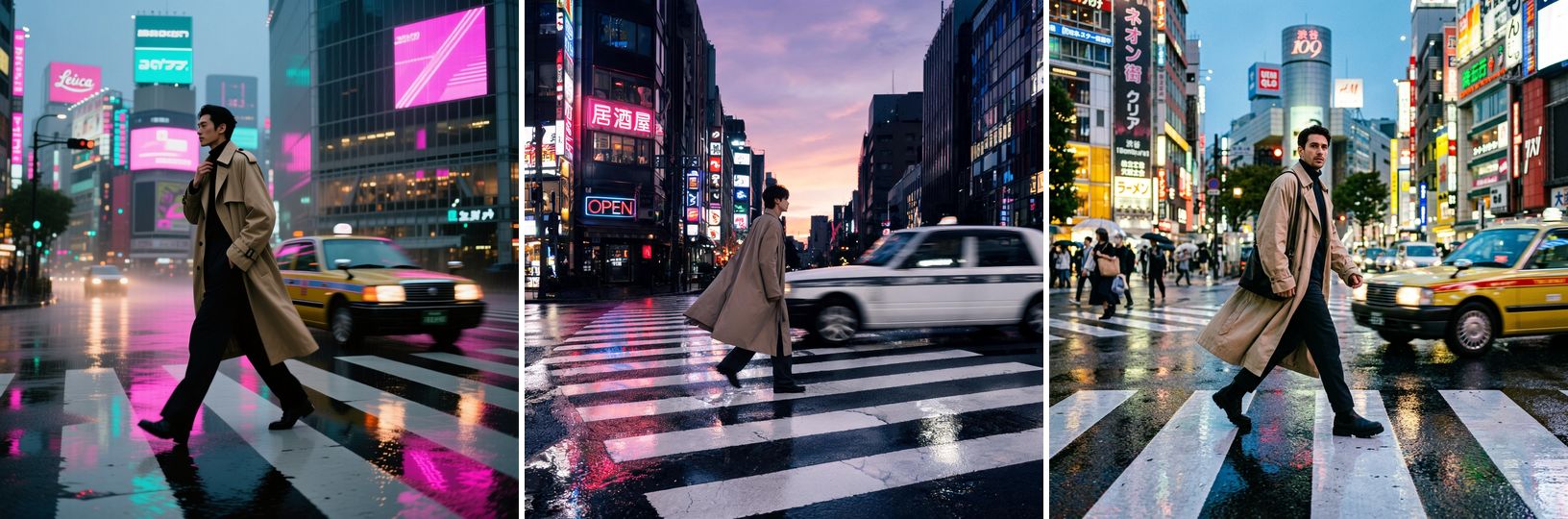 Tokyo street editorial from all three models