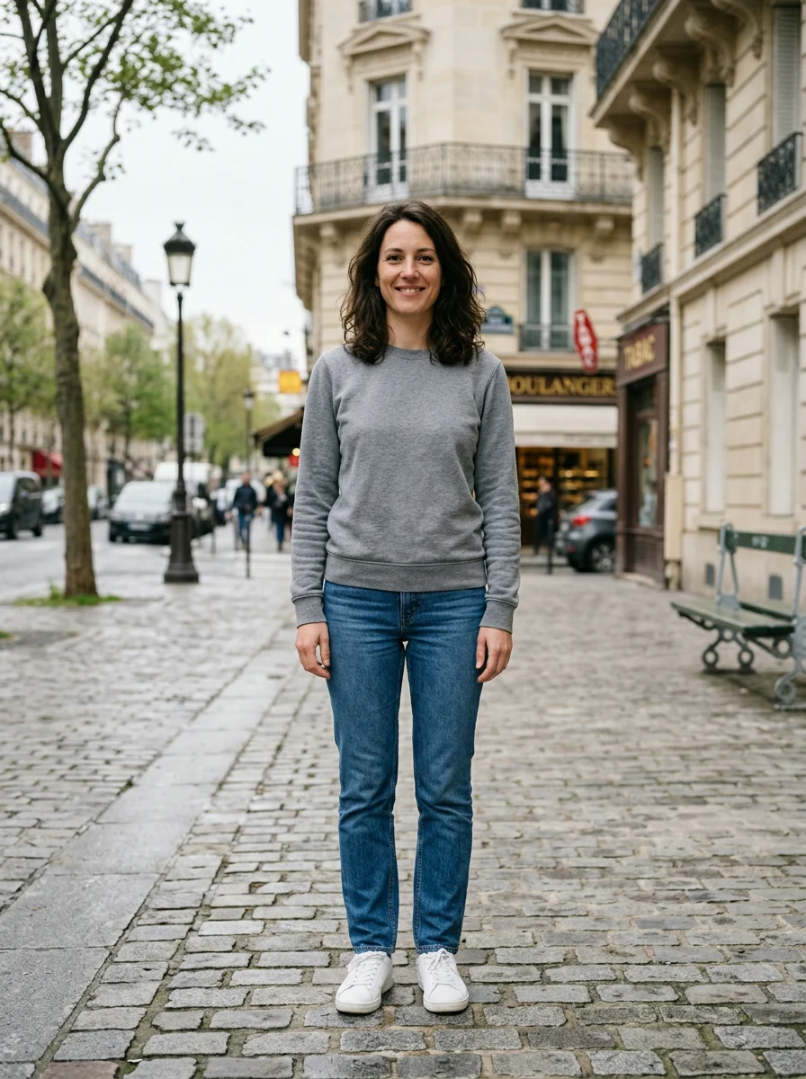 Des tenues différentes sur la même personne Avant 1