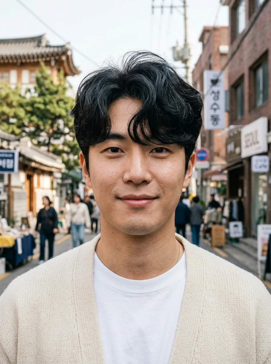 실제 인물 사진으로 비교한 머리색 변경 전 1