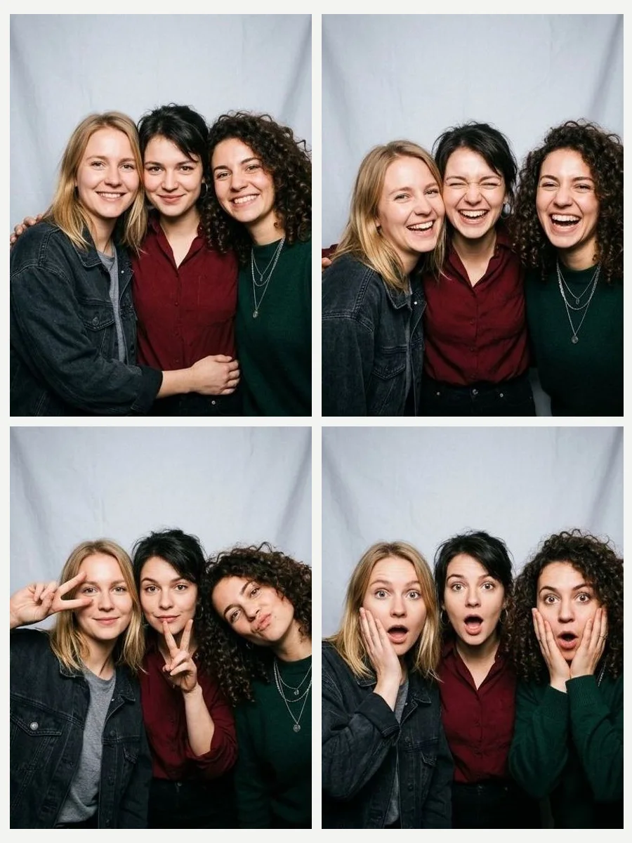 Fotostreifen aus der Fotobox Deine 4 Fotos 1