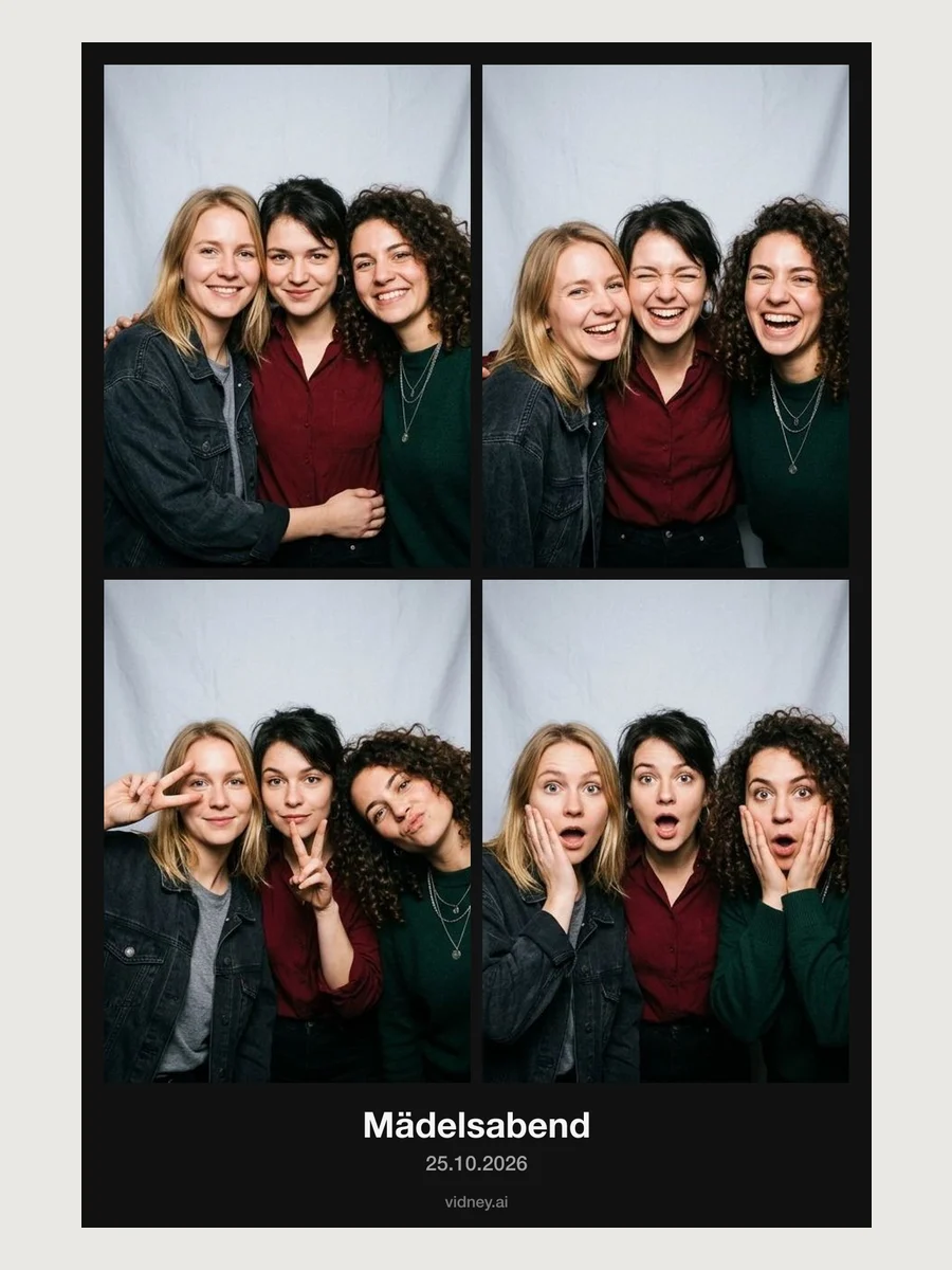 Fotostreifen aus der Fotobox Fotostreifen 1