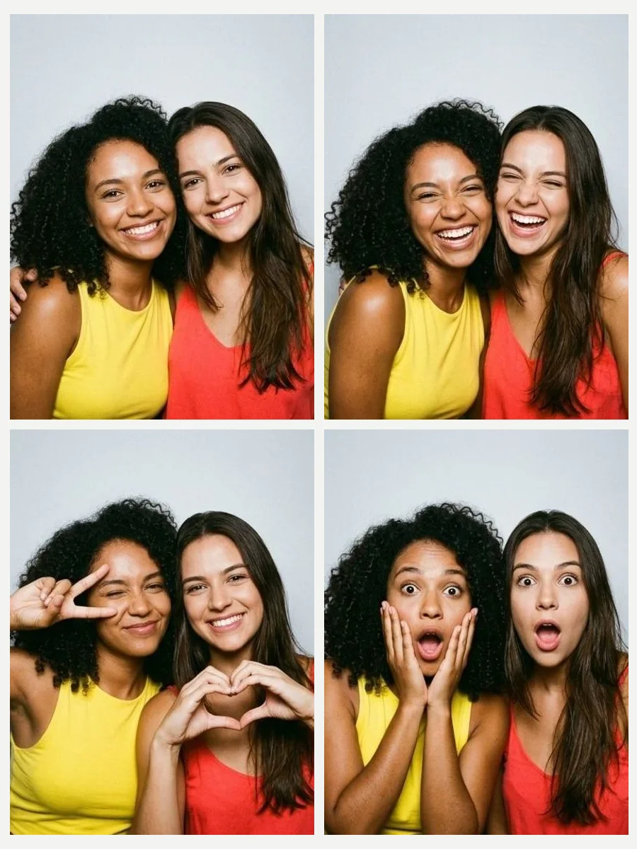 Tirinhas feitas na cabine Suas 4 fotos 1