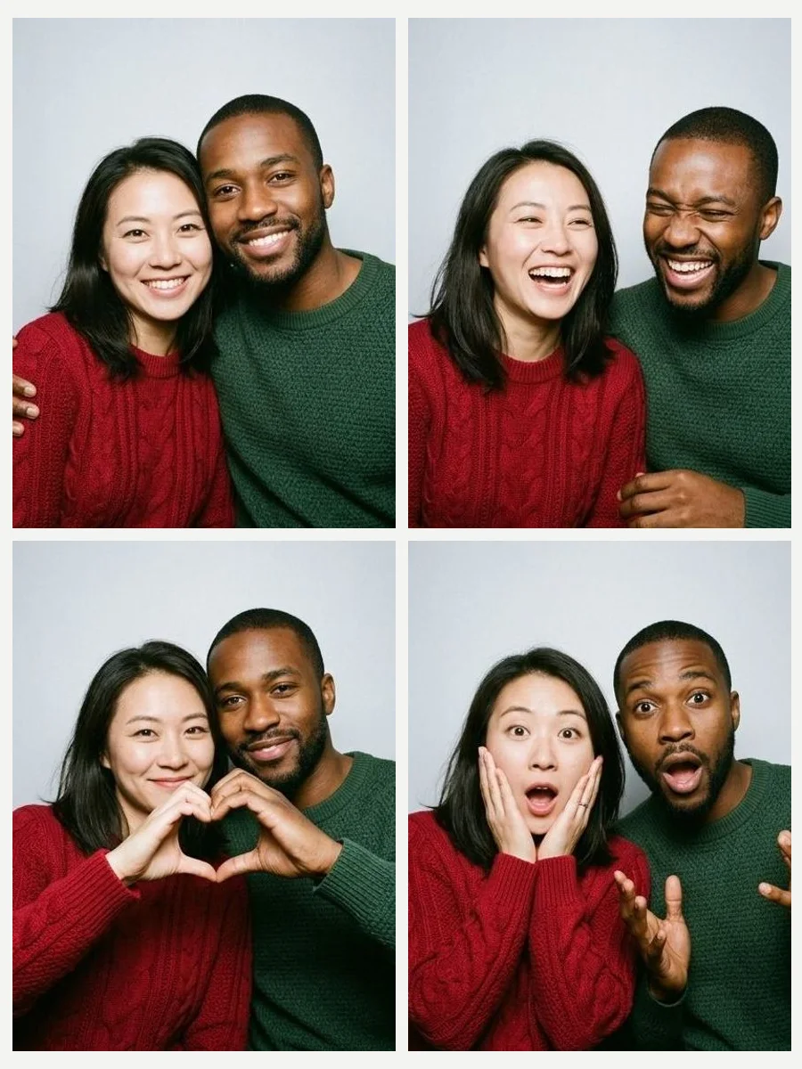 フォトブースで作ったプリ 4枚の写真 3